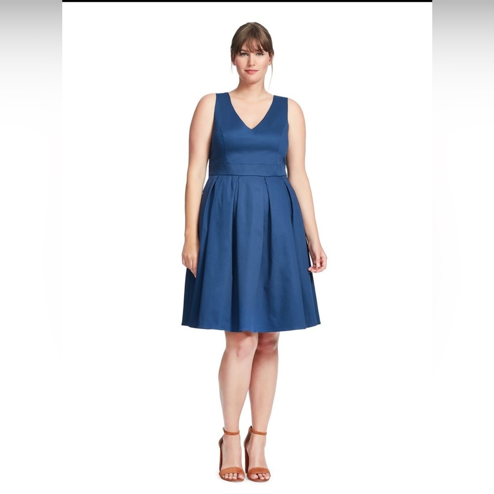 Fervour Elegant Blue Sleeveless Dress size S